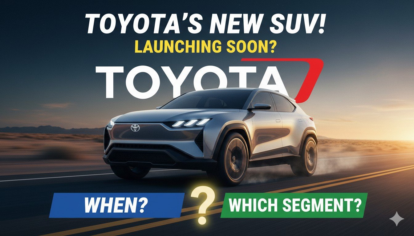 Toyota Urban Cruiser EV की टीजर इमेज, midsize इलेक्ट्रिक SUV भारत में लॉन्च के लिए तैयार।