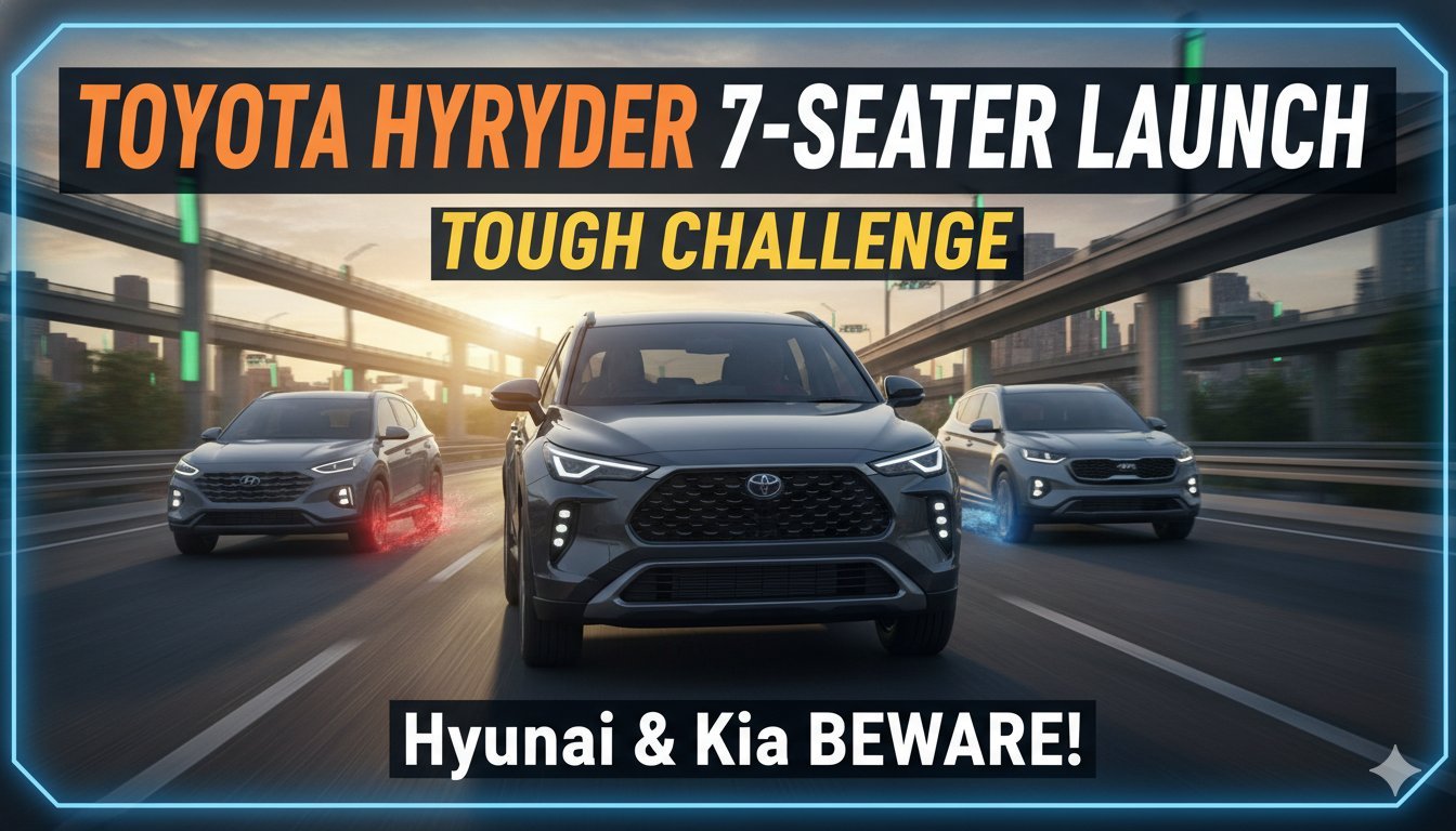 Toyota Urban Cruiser Hyryder 7-seater test mule spied in Ladakh with extended body for three rows