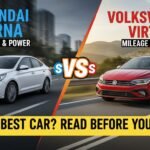 Hyundai Verna और Volkswagen Virtus की साइड बाय साइड तुलना, माइलेज और पावर हाइलाइट के साथ